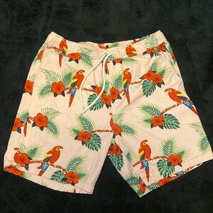 Forever 21 Floral Beach Shorts